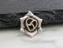 1 of Karen Hill Tribe Silver 3D Rose Charm, 12 mm, (8085-TH)
